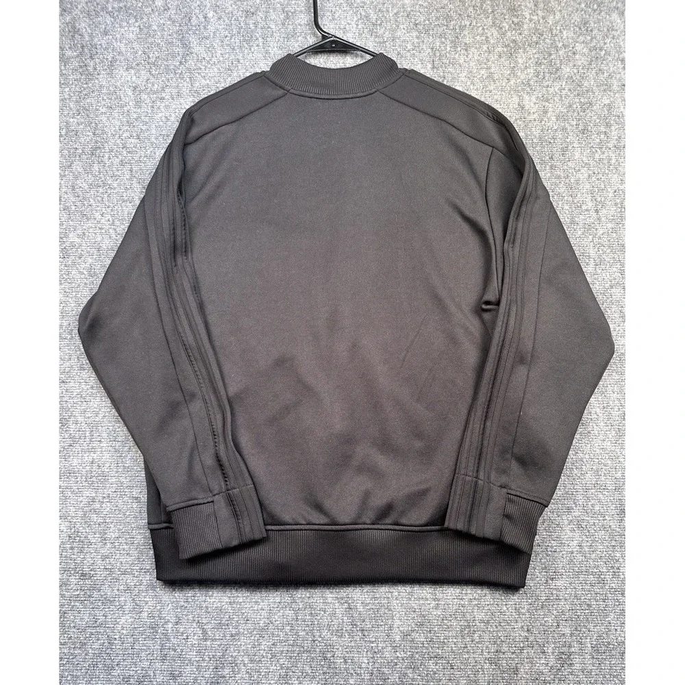 Adidas Mens Multi Sport Jacket Full Double Zip Black XL Triple Stripe Track Coat